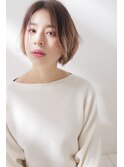 コーラルベージュボブ【56hair 戸越銀座】