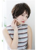 ルーズカールショートボブ/ハンサムショート