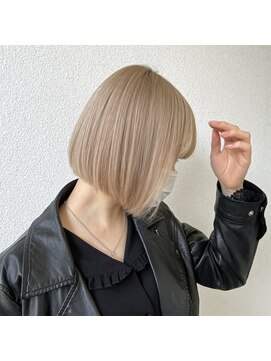 ティンク 天神(Tink) Masaki担当 ミルクティーカラー×Bob