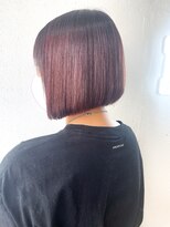 ヘアーワークス ヘルム 渋谷店(HAIR WORKS HELM)&nbsp;[HELM渋谷]赤髪ミニボブ