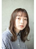 ロング ワイドバング パーマ シースルーバング 代官山 渋谷