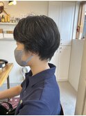 クセ毛を活かしたベリーショート