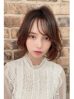 リークフー(Ree cu fuu)&nbsp;10代20代30代40代 シースルーバングの外ハネボブ2 藤沢