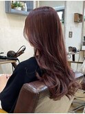 Myrtille☆ハイライトピンクグレージュのセミロング☆