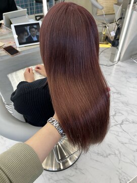 ロンドルーチェ 心斎橋(Lond luce) ダークアッシュ/ミディアムレイヤーカット［髪質改善/縮毛矯正］