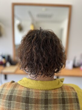 オダンゴヘアー(odango hair) メンズスパイラルパーマ