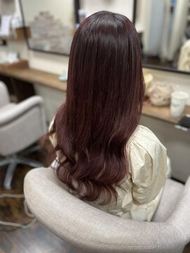 ルフレ 新宿本店2nd(Reflet) ブラウンカラー/ロング巻き髪