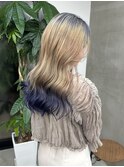 セクションカラー 全頭ブリーチ