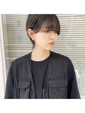 ミント(mint) マッシュショート/メンズライクショート/ブルージュ