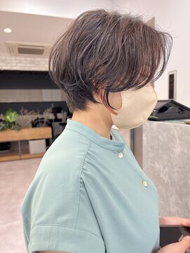 サンド 銀座(sand) ☆◎デジタルパーマショートヘア ハンサムショート