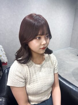 エースヘアー(A.hair) 韓国 くびれヘア ピンクブラウン