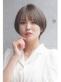 ワトワ大人ショ-ト/ボブ丸みショートマッシュ前髪あり