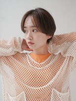 ガーランドツー(Garland 2F)&nbsp;センターパートニュアンスパーマブルージュハンサムショート