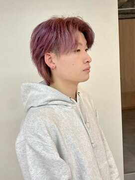 トト 船橋店(toto.) メンズウルフマッシュショート韓国ヘアブリーチ(西船橋/津田沼)