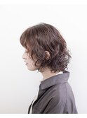 パーマボブ#ケアパーマ#ボブ#切りっぱなし#簡単スタイリング