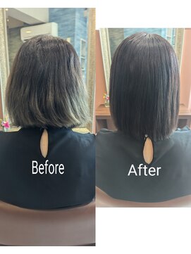 エメ 札幌(eme) 髪質改善ヘアエステストレート＆高濃度水素カラー