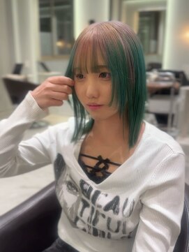 ケリーアン 太田(kelly.un) シャドールーツカラー / ミントグリーン / グラデーションカラー