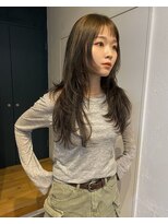 クラフト ヘア デザイン(CRAFT HAIR DESIGN)&nbsp;秋ヘア　ロングレイヤースタイル／赤味を消したアッシュベージュ