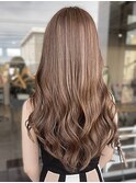 ことりベージュミルクティーベージュシースルーカラー大人可愛い