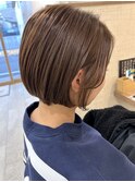 【レディースショート】ハネずにまとまるボブ