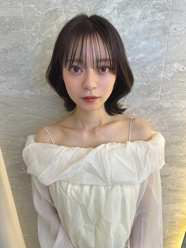 ロンドソレイユ 池袋(Lond soleil) ワイドバングイメチェン美髪外ハネボブ+レイヤーカット韓国/池袋