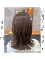 シーム(seam.)&nbsp;簡単スタイリング外ハネミディ◎どんな髪質・毛量・年齢もOK！