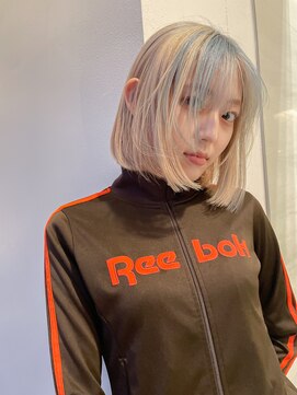 チクロヘアー(Ticro hair) @nkkn15 white blonde