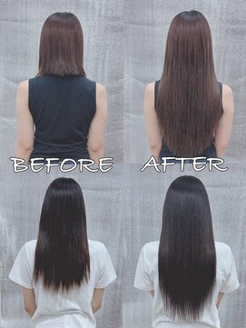 リップ 大阪本店(LIP) 【レミー100%最高級人毛/ロング】シールエクステ80枚