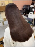 ワンカラーorブリーチなしのダブルカラー　マロンベージュ