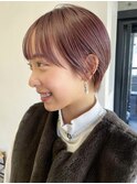 コンパクトショート×ピンクラベンダー