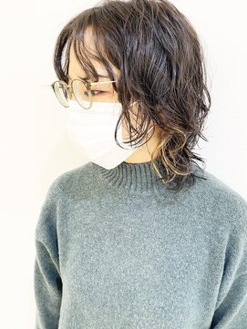 モリオ フロム ロンドン 成増店 【morio成増/玉井】ウルフ　ミディアム　リアルパーマ