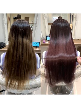 アッシュ 大泉学園店(Ash) 髪質改善カラー×ピンクブラウン【Ash大泉学園　横山】