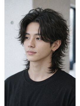 ロンドプランタン 恵比寿(Lond Printemps) ★メンズミディアム/ミディアムパーマ/ウルフ