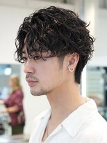 バイフィフス 原宿/表参道(by fifth)&nbsp;メンズシースルーマッシュニュアンスパーマシャドウパーマテテ風