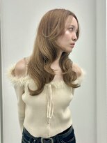 オンド(ondo)&nbsp;上品レイヤー／内巻きスタイル／ハニーベージュ