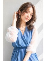 アッシュ 学芸大学店(Ash)&nbsp;ミディアムレイヤー/大人女性/アッシュベージュ/脱白髪染め