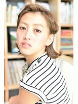 ケーツー心斎橋 クイーンズガーデン バイ ケーツー(K two QUEEN'S GARDEN by K two) 【K-two心斎橋】小顔カジュアルボブ~ねじり込みアレンジ~