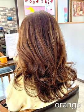 オレンジ(orange) 【orange大分賀来】ゆる巻きロングスタイル