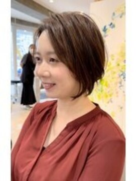 モールヘア 西中島店(MOOL hair) 大人ショート/イルミナカラー//グレーベージュ/