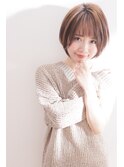 小顔◎ガーリーショートボブ
