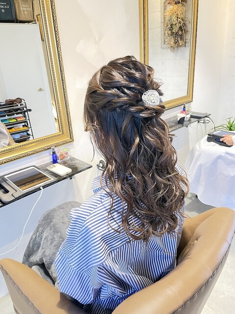 結婚式ヘアセット