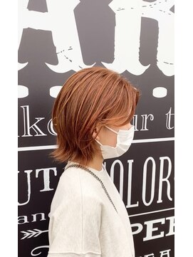 アース 三田南ウッディタウン店(HAIR&MAKE EARTH) 10代　20代　30代　に大人気、オレンジハイトーン