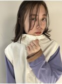 イメチェンスタイルハッシュカット似合わせカットレッドブラウン