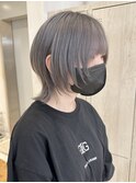 ウルフ/ウルフカット/グレーカラー/シルバー/担当岩崎