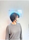 大人ショートボブマッシュ