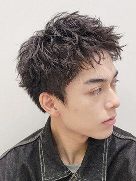 フィフス 仙台(fifth) 仙台スパイキーショートツイストスパイラルパーマ短髪30代40代◆