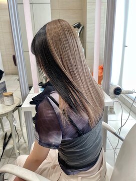 ユーフォリア 渋谷グランデ(Euphoria SHIBUYA GRANDE) ハイトーン ミルクティーベージュ ポイントカラー