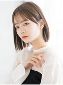 20代30代40代　顎下ボブ　ぷつっとボブ