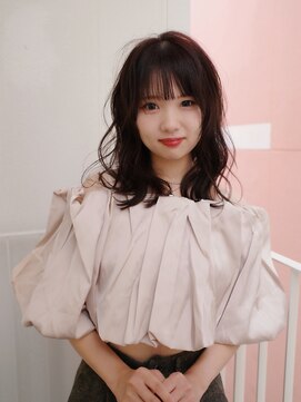 ヨー(Yoh-) 【ミディアムヘア/阿部達哉】ピンクブラウン/暖色カラー