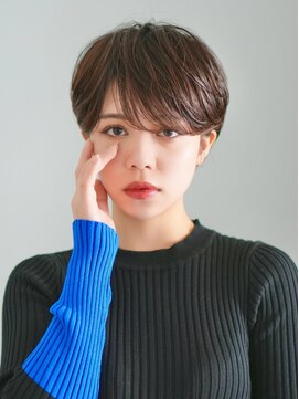 インセプション 銀座(INCEPTION) 切りっぱなしショート・ボブ/絶壁解消/前髪なし/40代/30代/丸顔